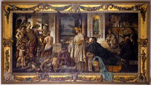 Gästabudet (efter Platon), andra versionen av Anselm Feuerbach
