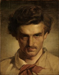 Ungdomligt självporträtt av Anselm Feuerbach