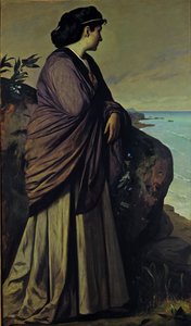 På stranden Modern Iphigenia, 1875 av Anselm Feuerbach