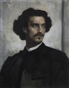 Självporträtt, 1873 av Anselm Feuerbach