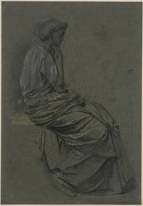 Sittande kvinna av Anselm Feuerbach