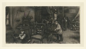Verkstad i silverfabriken