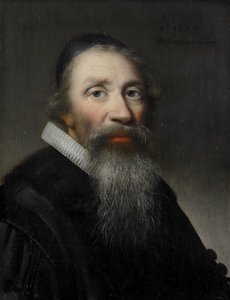 Porträtt av en man, förmodligen en präst av Anthonie Palamedesz (copy after)