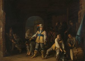 Soldater i ett vaktrum av Anthonie Palamedesz