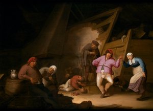 Bondedans (olja på pannå) av Anthonie Victorijns