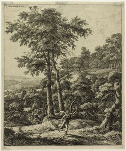 Apollo och Daphne av Anthonie Waterloo