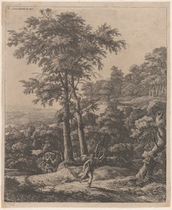 Apollo och Daphne, 1600-talet. av Anthonie Waterloo