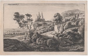 Vägar som leder till en bäck, 1600-talet.