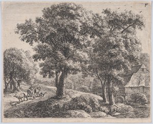 Herden och bruket, 1600-talet. av Anthonie Waterloo