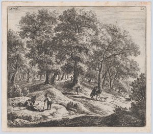 Jägarna, 1600-talet. av Anthonie Waterloo