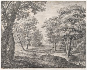 Vägen genom skogen, 1600-talet. av Anthonie Waterloo