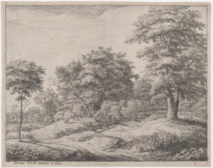 Herden sover på en liten kulle, 1600-talet. av Anthonie Waterloo