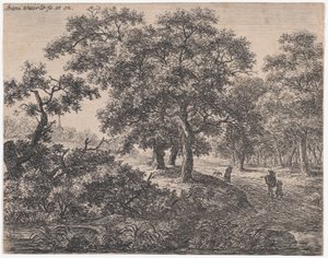 De tre träden, 1600-talet. av Anthonie Waterloo