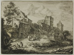 Gården framför värdshuset, från Twelve Landscapes