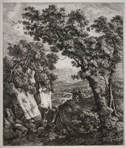 Tobias och ängeln. av Anthonie Waterloo