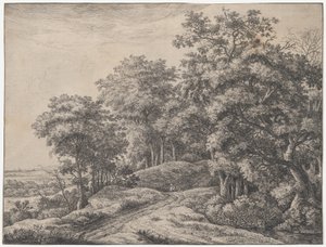 Two Men in a Hollow, 1600-talet. av Anthonie Waterloo