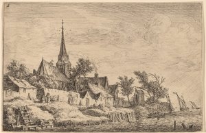 海辺の村の尖塔スウェーデン語 av Anthonie Waterloo