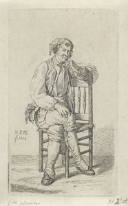 Man på en stol 12 studiefigurer (serietitel) av Anthonie Willem Hendrik Nolthenius de Man