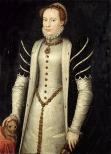 Portrait of a Noblewoman with a Puppy, 1555 (oil on oak panel)