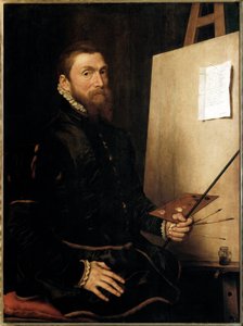 Självporträtt - Målning av after Anthonis Mor van Dashorst