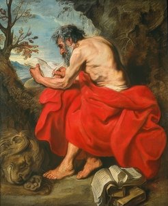 Sankt Jerome. Omkring 1615/16 av Anthony van Dyck