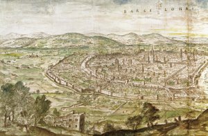 Utsikt över Barcelona, 1563
