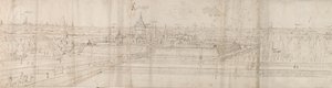 Utsikt över slottet Cantecroy nära Antwerpen och den omgivande landsbygden, 1557-58 av Anthonis van den Wyngaerde