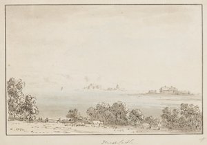 Hurst Castle (bläck & wc på papper)