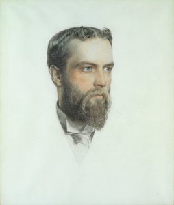 Head of a Man, 1904 (färgade kritor) av Anthony Frederick Augustus Sandys