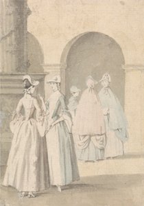 Ladies Beside a Column och Arcade av Anthony Highmore