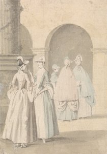 Ladies Beside a Column och Arcade av Anthony Highmore