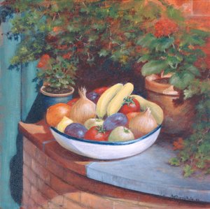 Frukt och grönt al Fresco, 2003 (akryl)
