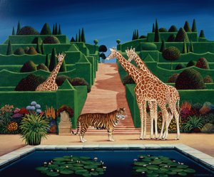 Animal Garden, 1980 (akryl ombord)
