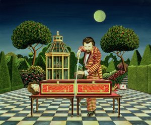 Moonlight Magician, 1979 (akryl ombord)