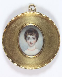 Georgiana Augusta Frederica Seymour (emalj) av Anthony Stewart