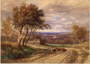Lanercost Priory av Anthony Vandyke Copley Fielding