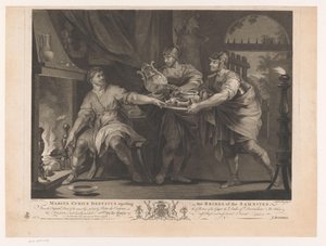 Manius Curius Dentatus vägrar samniternas gåvor Marcus Curius Dentatus avvisar Samniternas mutor (titel på objekt) 1600-talsmålningar från Devonshire-samlingen (serietitel)