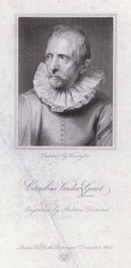 Cornelis van der Geest, flamländsk kryddhandlare och konstsamlare (gravyr)
