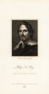 Porträtt av baron Philippe Le Roy, flamländsk diplomat av Anthony van (after) Dyck