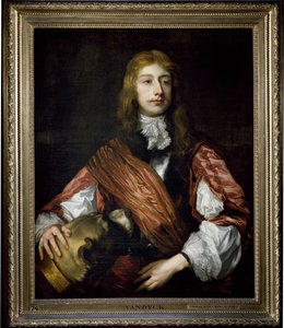 Thomas Killigrew och hans hund (olja på duk)