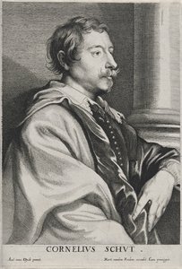 Cornelius Schut, utan datum (etsning på lagt papper med gravyr) av Anthony van Dyck