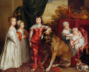 Karl I:s fem äldsta barn av Anthony van Dyck