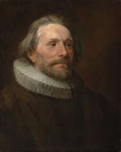 Huvudstudie av en man i en ruff av Anthony van Dyck