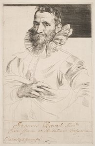 Jan Brueghel, ca 1632 (etsning) av Anthony van Dyck