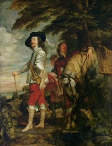 Kung Karl I (1600-49) av England på jakt, ca 1635