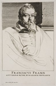Porträtt av Frans Francken av Anthony van Dyck