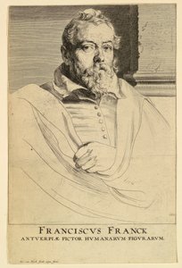 Porträtt av Frans Francken, från Icons of Princes of Men av Anthony van Dyck