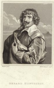 Porträtt av Gerard van Honthorst av Anthony van Dyck