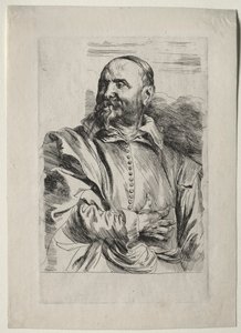Porträtt av Jan Snellinx. av Anthony van Dyck