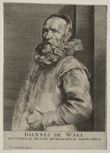 Porträtt av Jan de Wael Nevers. av Anthony van Dyck